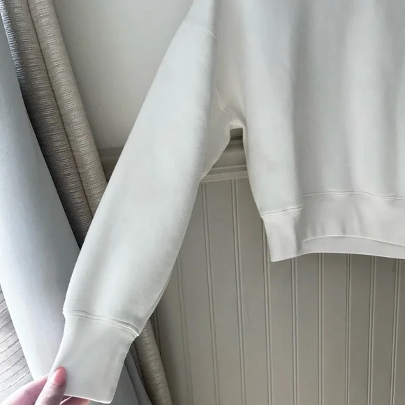 Aritzia Wilfred Free XS Katy Sweater Cropped Mockneck Crisp White - Picture 5 of 10